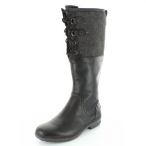 UGG 'Elsa' Waterproof Black/ Charcoal Boot